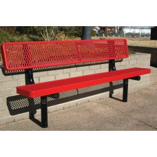 B6WBULP Ultra Leisure Series Bench 6 foot with back portable