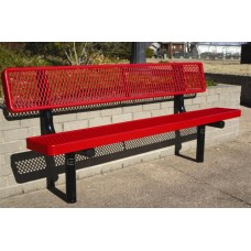 B6WBULSM Ultra Leisure Series Bench 6 foot with back surface mount