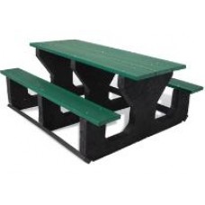 8 foot ADA Recycled Green Table Portable