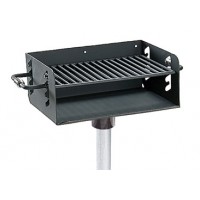 Rotating Pedestal Grill with 3.5Inch O.D. Post 300 SQ Inch