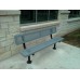 B6WBINNVSM Innovated Style Bench 6 foot with back surface mount