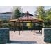 Octagon Shelter 1 Tier Steel 24 ga TG Deck 29 ga metal roof 40 foot