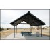 Gabled Shelter All Steel 24 gauge Pre-Cut Metal Roof 30x64