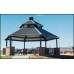 Hexagon Shelter Two Tier Steel 24 ga TG Deck 29 ga metal roof 24 ft