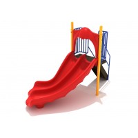 4 foot deck Freestanding Right Turn Double Bedway Slide