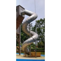 30 foot deck height Stainless Steel Spiral Tube Slide