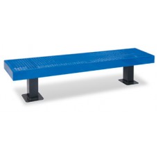 4 foot MALL BENCH with OUT BACK INGROUND WAVE