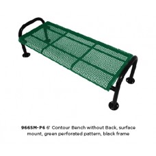 8 foot CONTOUR BENCH with OUT BACK INGROUND PERFORATED