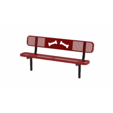 6 foot UltraLeisure Standard Bench with Back Portable Bones Design