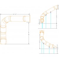 30 Inch Diameter 12 foot deck height Slide Curved Left or Right