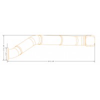 30 Inch Diameter 12 foot deck height Slide Snake Zig Zag Left or Right