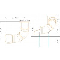 30 Inch Diameter 4 foot deck height Slide Curved Left or Right