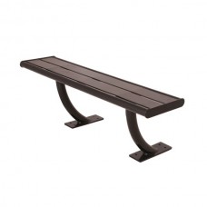 6 foot Acadia Bench without Back In-Ground Mount