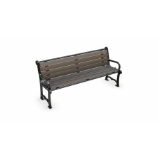 8 foot Cascades SERIES BROWN RECYCLED BENCH