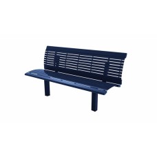 6 foot Arches Steel Cantilever Bench In-Ground Mount