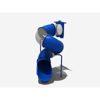 8 Foot Deck Spiral Tube Slide