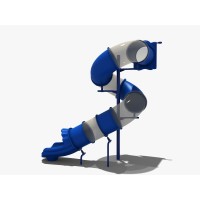 Spiral tube slide 12 deck elevation