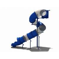 Spiral tube slide 13 deck elevation