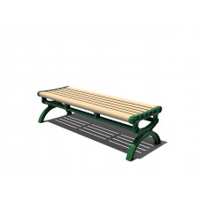 5 foot Plastic Lumber Flat Bench