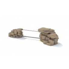 Boulder Climber with Rope Link