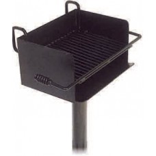 Cantilever Rotating Pedestal Grill with 3.5Inch O.D Post 300 Sq Inch