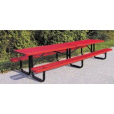 8 foot Surface Mount Expanded Metal Picnic Table