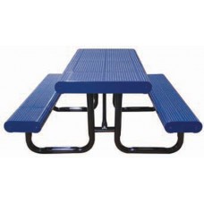 10 foot Picnic Table Radial Edge Perforated In-Ground