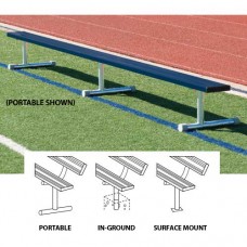 21 foot Permanent Bench without back colored