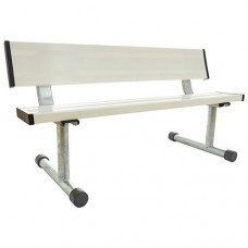 5 foot Portable Bench with Back White