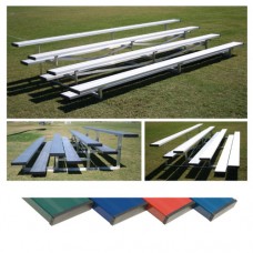 4 Row 7.5 foot Low Rise Bleacher Colored