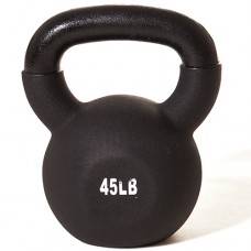 45 pound Vinyl Coated Kettlebell BLACK