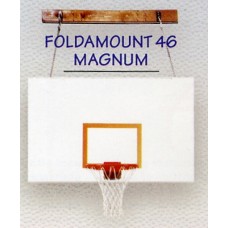 FoldaMount 46 Magnum Side-folding Wallmount Basketball System