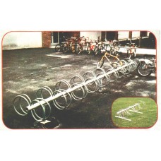 Circle Style Bike Rack 10 Foot 7 Space Single Side