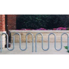 Loop Style Bike Rack Surface Mount Galvanized 11 space