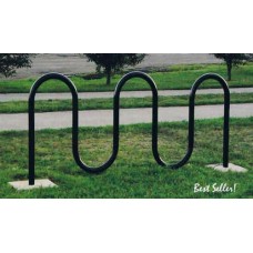 Loop Style Bike Rack Inground Coated 11 space