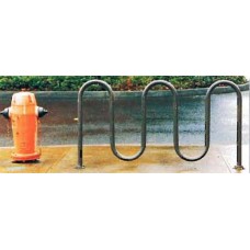 Loop Style Bike Rack Inground Galvanized 5 space