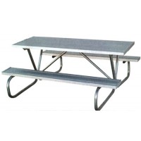 6BGA 6 foot Aluminum Plank Picnic Table