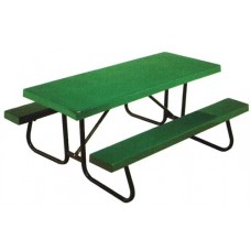 8CJCFHC 8 foot Fiberglass Plank Picnic Table ADA Powder Coated Frame