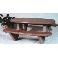 CTOV72 Concrete Oval Top Table 72 inch
