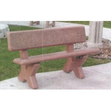 CPB60X Concrete X Style Bench 60 inch