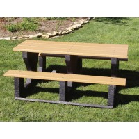JPPT63 Recycled Plastic Picnic Table 6 foot 3 leg