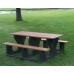 JPPT83 Recycled Plastic Picnic Table 8 foot 3 leg