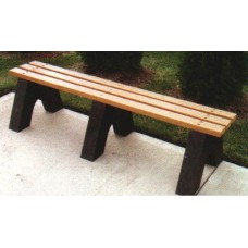 JPSB83 Recycled Plastic Bench 8 foot 3 leg