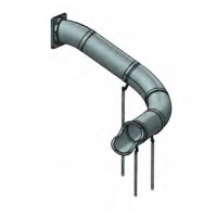 10 foot deck height 30 inch diameter tube RIGHT 90 degree Tube Slide