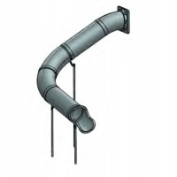 12 foot deck height 30 inch diameter tube Left 90 degree Tube Slide