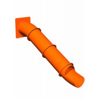 Straight Slide-24 inch diameter x 72 inch Rotomolded Entry-31x39 inch