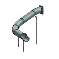 9 foot deck height 30 inch diameter tube Left 90 degree Tube Slide