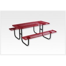 Rectangular Picnic Table 2 3 8 inch Walk Through 6 foot Beveled